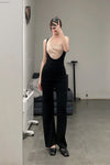 SWAYING/KNIT contrasting color silk tank vest SW23SS1T29 PS59
